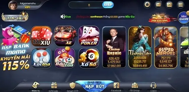 Nền tảng đạt chuẩn Vn88 này cung cấp hơn 1000 trò chơi - Vn88